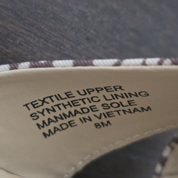 Ann Taylor Factory Espadrille Giraffe Print Wedges Women's Size 8M - Picture 10 of 10